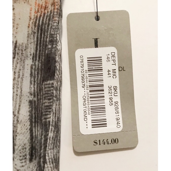 NWT ZOZO, Asymmetrical Pattered Tunic Top - Picture 5 of 8